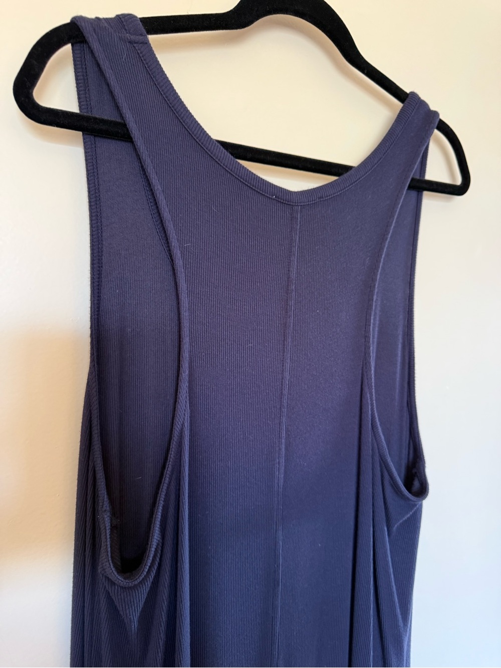 Daily Ritual Navy Ribbed Racerback Tank Maxi in XL - Picture 5 of 9